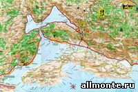 Большая Карта Боко-Которского залива (600Кb). Большая Карта Боко-Которского залива (600Кb).